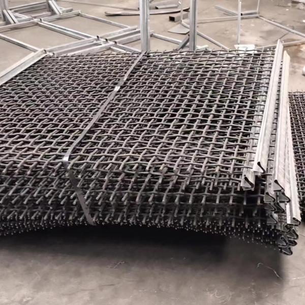 65mn Quarry Vibrating Screen Mesh 160mm Opening