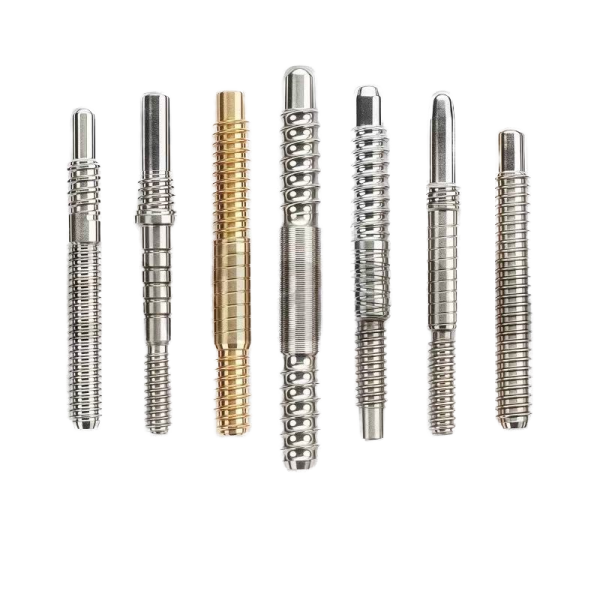 Custom CNC Aluminum & Stainless Steel Parts Ball Threading Pool Cue Joint Pin Screw Customized Zinc Drilling Accessory