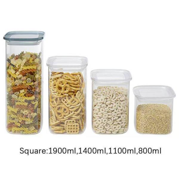High Borosilicate Glass Canister with PS Lid for Kitchen Storage