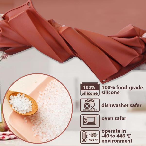 MHC Chocolate Bar Molds Silicone Deep 3d Silicone Love Chocolate Bar Mold
