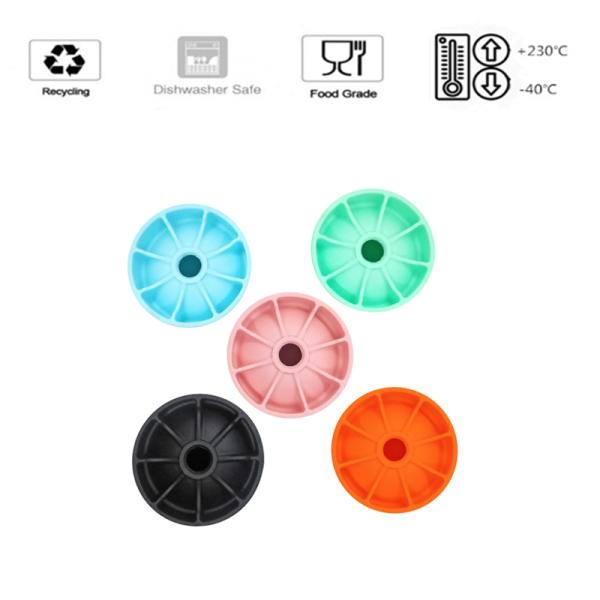 Food Grade Silicone Ice Mold Diamond Ball Shaped Ice Cube Tray 6.2*5.6*5cm