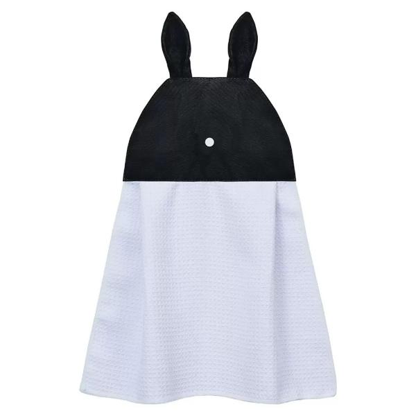 Creative Waffle Polyester Hand Towels For Sublimation With Rabbit Ear