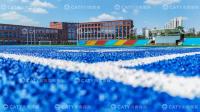 Granules de caoutchouc bleu EPDM Résistance aux intempéries Bonne absorption des chocs pour la piste de course