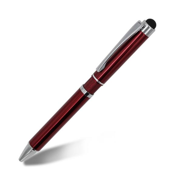 Business Office 2 in 1 Touch Screen Ballpoint Pen Stylus Pen With Laser Engraving Logo