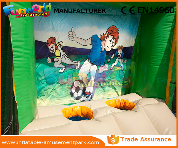 Игры спорт двойным стежком раздувные делают зеленый раздувной футбол водостойким цели