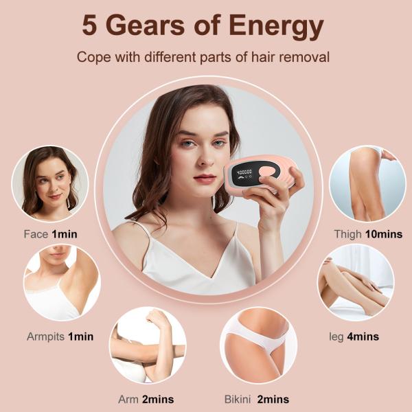 Удаление волос IPL с системой охлаждения льда, постоянное удаление волос модернизировало до 400 000 вспышек прибор для женщин и людей