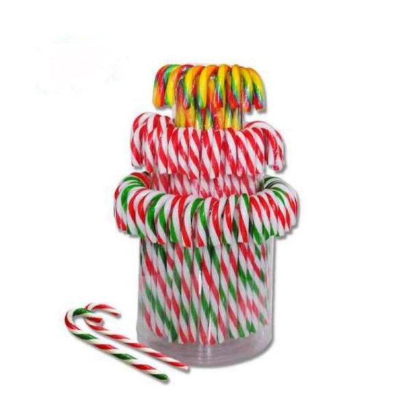 Halal Wholesale Christmas Hard Candy Personal Label Cane Lollipop