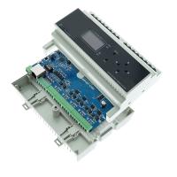 24 da C.C. do RUÍDO do trilho volts de processador da automatização com 4 portos do I/O para o sistema de iluminação