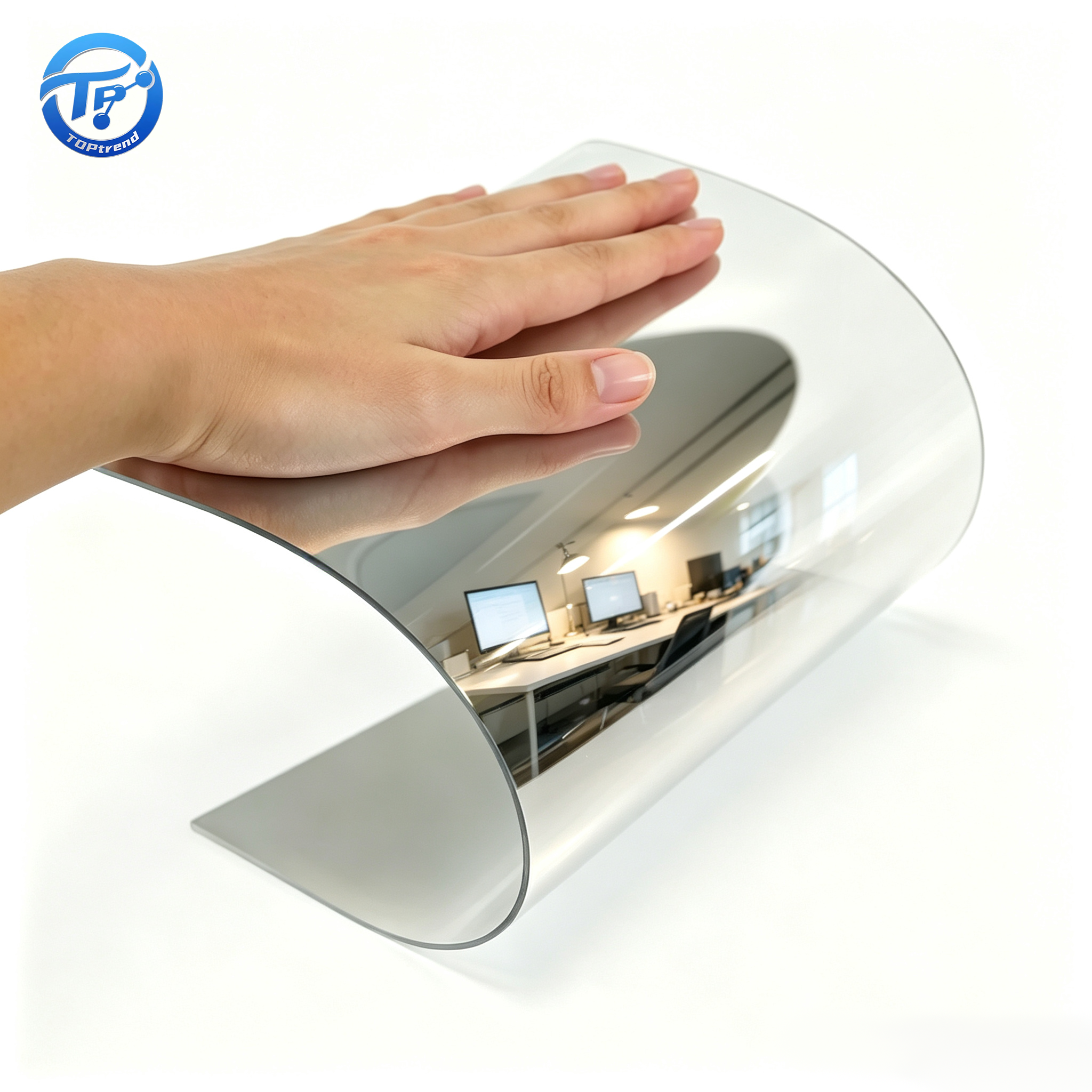 Bendable Flexible Acrylic Mirror Smooth Burr Free With Surface Protective Film
