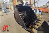 Trincheiras de aterro de Rock Sieve Bucket da máquina escavadora JS200