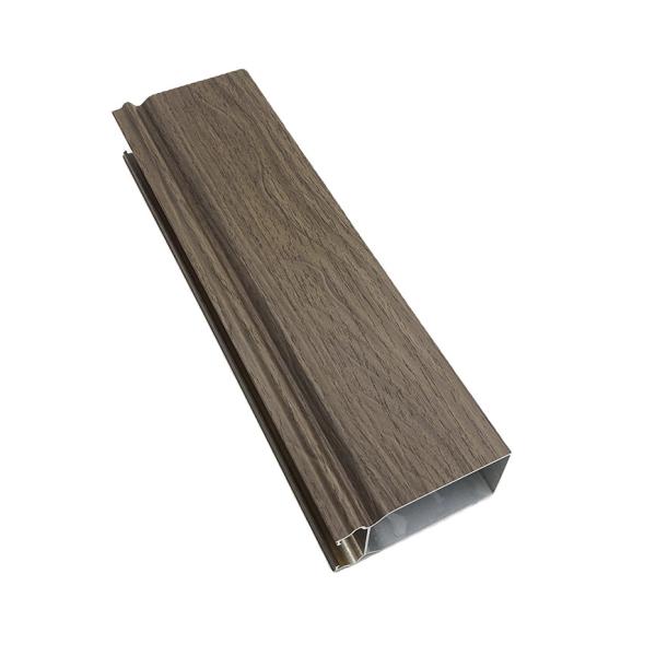 Acid Resistance Wood Finish Aluminium Profiles For Building Decoration
