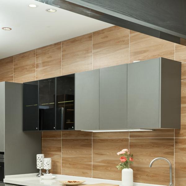 Modular Kitchen Cabinet Set MFC Lacquer Matte Kitchen Cabinets PVC Kitchen Cabinets