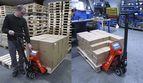 High Digital Display Hydraulic Hand Pallet Truck With Weighing Scale 3000kg