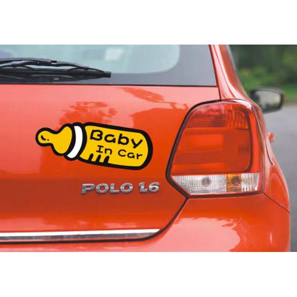 Customized Warning Kiss Cut Stickers Decals For Car Window Baby In Car