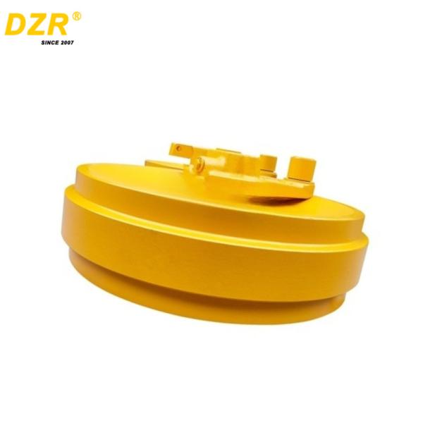 Yellow Front Idler Assembly Standard Size Cr4007wb Track Guide Wheel