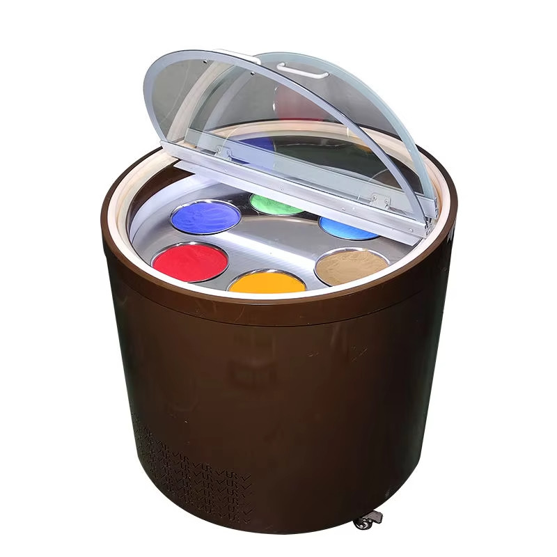 Circular Display Cabinet with Powerful Functions and Easy to Operate Ice Cream Cake Display Cabinet