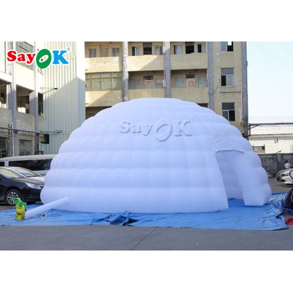 Ветровая палатка для кемпинга с двойным швом 8 м белая надувная воздушная палатка / выставочная палатка иглу-купол