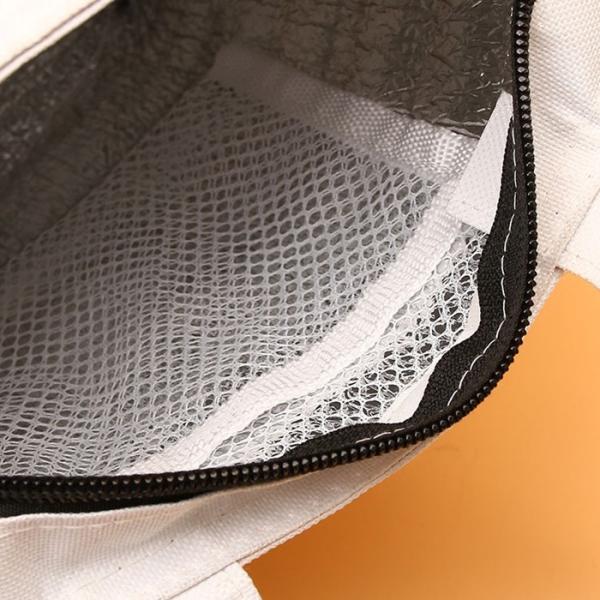 Thermal Insulation Grocery Foldable Reusable Shopping Bags Food Delivery Lunch Cooler Tote Bag