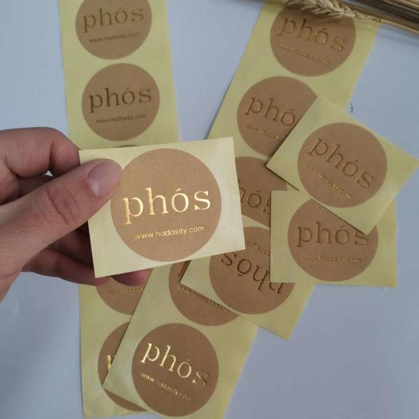 MOQ Custom Good Quality Transparent Gold Printing Waterproof Die Cut Logo Stickers For Cosmetics