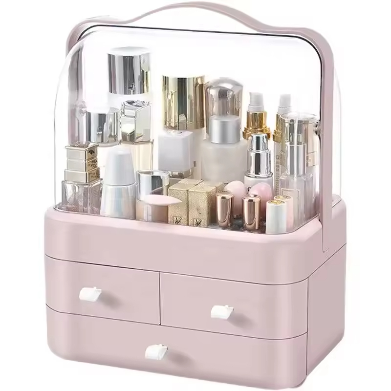 Advanced Beautiful Desktop Dust-proof Partition Classification Storage Container Large Capacity Cosmetics Jewelry Storage Box