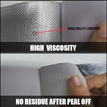 Aluminum Tape, Silver Fiberglass Foil Tapes, Temperature Adhesive Insulation Tape, Thermal Duct Tape For Ductwork