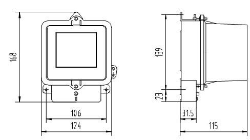 ABS Black Plastic Electromechanical Energy Meters , Mechanical Single Phase Watt Hour Meter