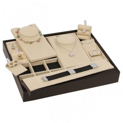 Luxury Leatherette Jewelry Storage Trays Environmental PU Painting Free Design