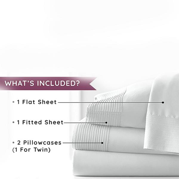 Минималистический сложенный микроволокно полиэстер хлопок гостиничный бытовой четырехкомпонентный постельный белье набор