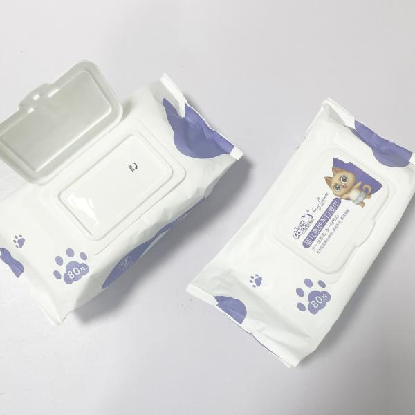 Pure Water Biodegradable Non Woven Fabric Unscented Wet Wipes 80pcs For Baby Care