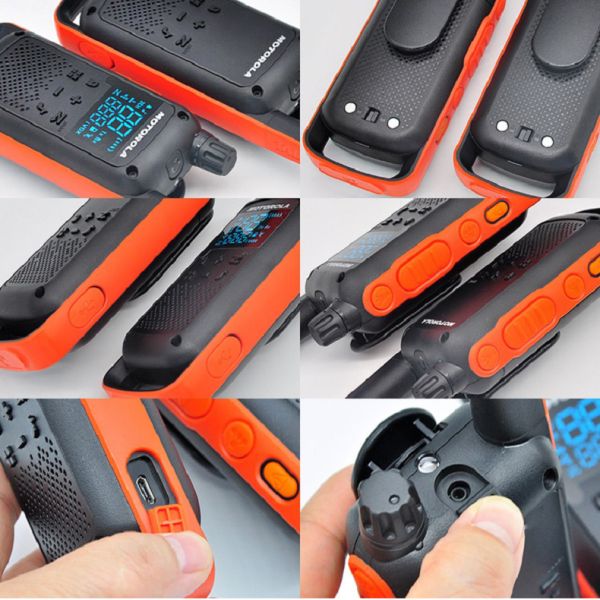 Talkie-walkie motorola Talkabout T82 Extreme Quad 5km Pmr Battery Earpiece Twin Pack Cost-effective Two-Way Radio Walkie Talkie