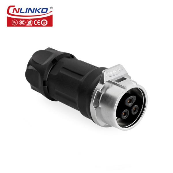 CNLINKO Manufacturer IP68 Waterproof 2 Pin Metal Male Female M16 Power Waterproof Plug Cable Socket Connector