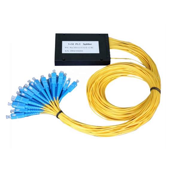 Conector do SC do divisor 1x32 LC do cabo de fibra ótica do PLC da caixa FTTH do ABS