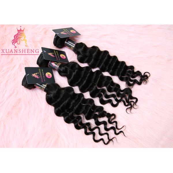 100 Human Hair Weaving Hair , Loose Wave Human Hair Extension 9A Grade