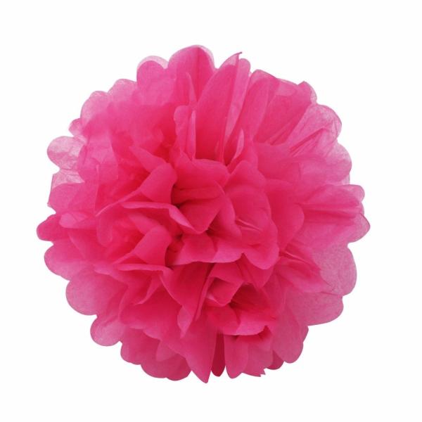 Outdoor Paper Flower Decorations / 25cm Tissue Paper Hanging Wedding Decorations