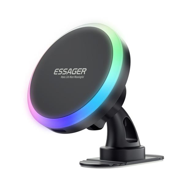 15W Wireless Charging Magnetic Car Phone Holder Essager ACPH004
