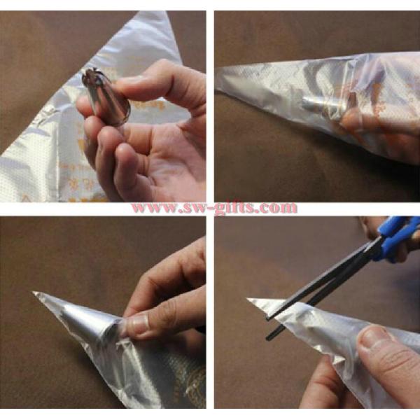 Hot Free Shipping Disposable Pastry Bag Piping Cake Pastry Cupcake Decorating Bags Bakeware Cookie Cutter
