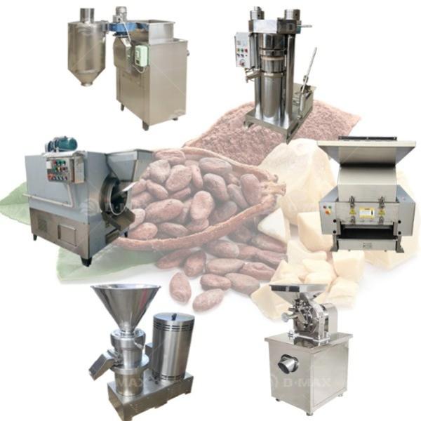 Design High Capacity Raw Cacao Bean Butter Making Machine and Cocoa Powder Production Line