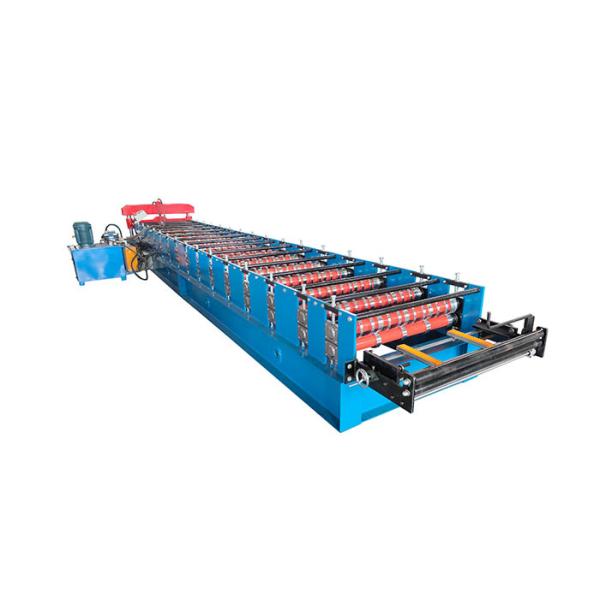 Steel 0.3-0.8mm Thickness Roofing Sheet Roll Forming Machine With Plc Control System