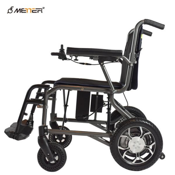 Fauteuil roulant électrique handicapé en aluminium léger de puissance pliable