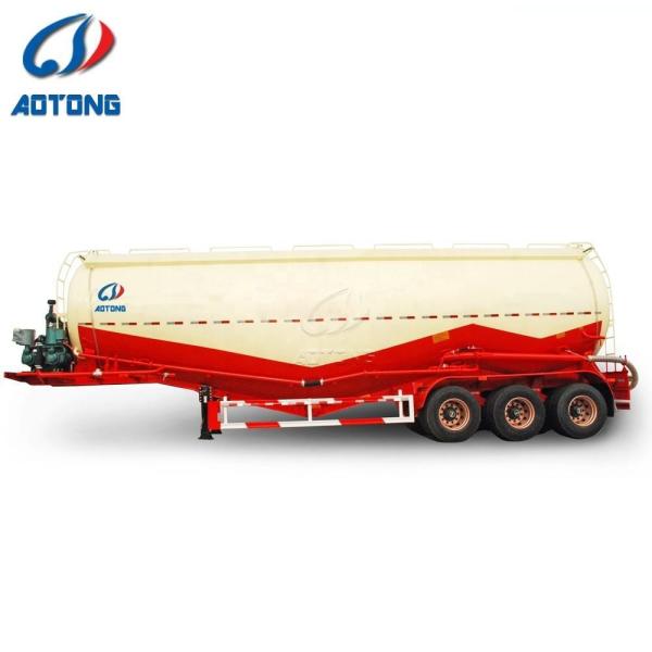 4 eixos 40cbm 45ton 60ton Cimento Reboque Capacidade de carga elevada Semi-reboque de pó