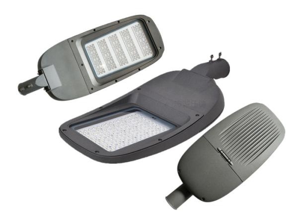 COB SMD LED Street Light Fixture , Post Top LED Street Lights Smart Integrated Green Energy