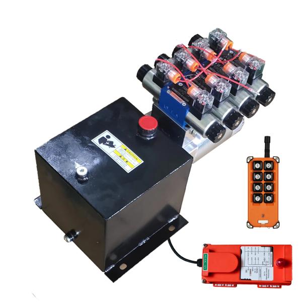 12v DC Double Acting Hydraulic Power Unit Hydraulic Pump Station 1.5KW / 2KW