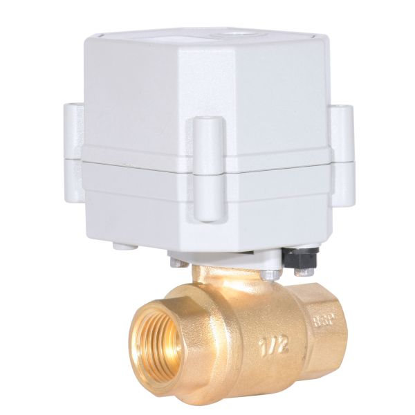 ETRANY 1/2'' DC5V BSP NPT Brass Electric Ball Valve WiFi Control High Temperature Water Fluid Regulation Remote Mobile Phone