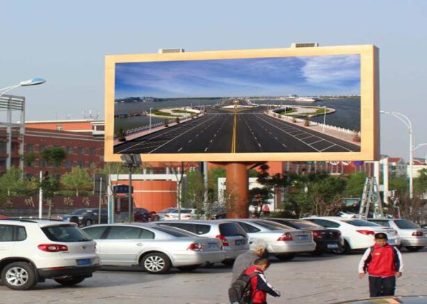Display LED de carretera con certificación ROHS de exterior, paneles publicitarios LED a prueba de agua de 10 mm