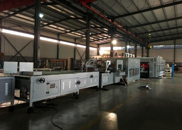 Carton Box Package Line Automatic Flexo Printing Slotting Die Cutting Folding Gluing Bundling Machine