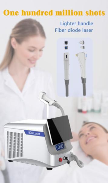 Custom Fiber Laser Hair Removal Machine For Dark Skin Spot Size 14*14mm 12*20mm 12*35mm
