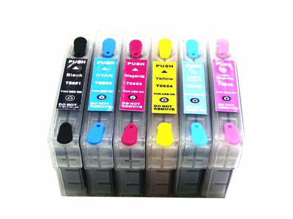 Multicolor Epson Compatible Inkjet Printer Cartridges with ARC Chip Recycling