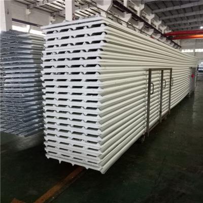 11.35meters 840mm ivory white single steel PVC eps sandwich roof panel for roof
