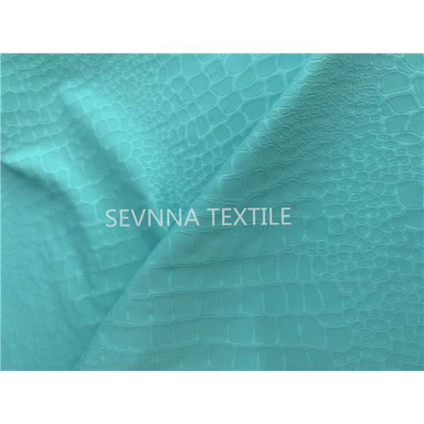 Sustainable Nylon Yoga Wear Fabric 1.5M Width Superfine Fiber Tiffany Blue