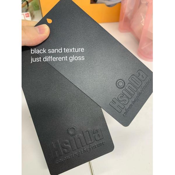 Hsinda Factory Supply RAL Color Black Sandy Texture Powder Coating Dry Paint Spray for Outdoor Lamp Polyester Powder Coat